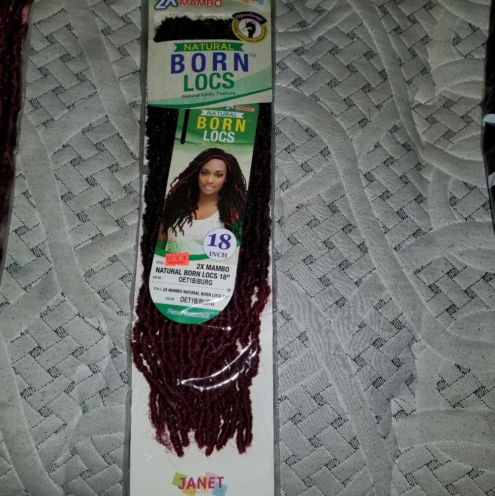 5 for $20 NWT Womens 18" Janet Natural Born Locs